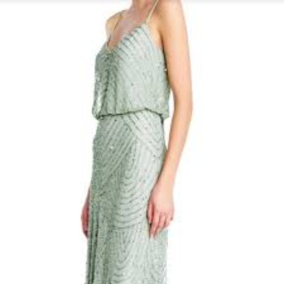 Adrianna Papell Dresses & Skirts - Adrianna Papell Art Deco Beaded Gown NWT